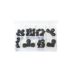 Quick-Fit Couplings - Elbows + Tees, Metric