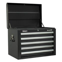 5 Drawer Black Top chest