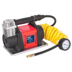 Tyre Air Compressors/Inflators - Sealey MAC05 Mini Air Compressor 12V Hea